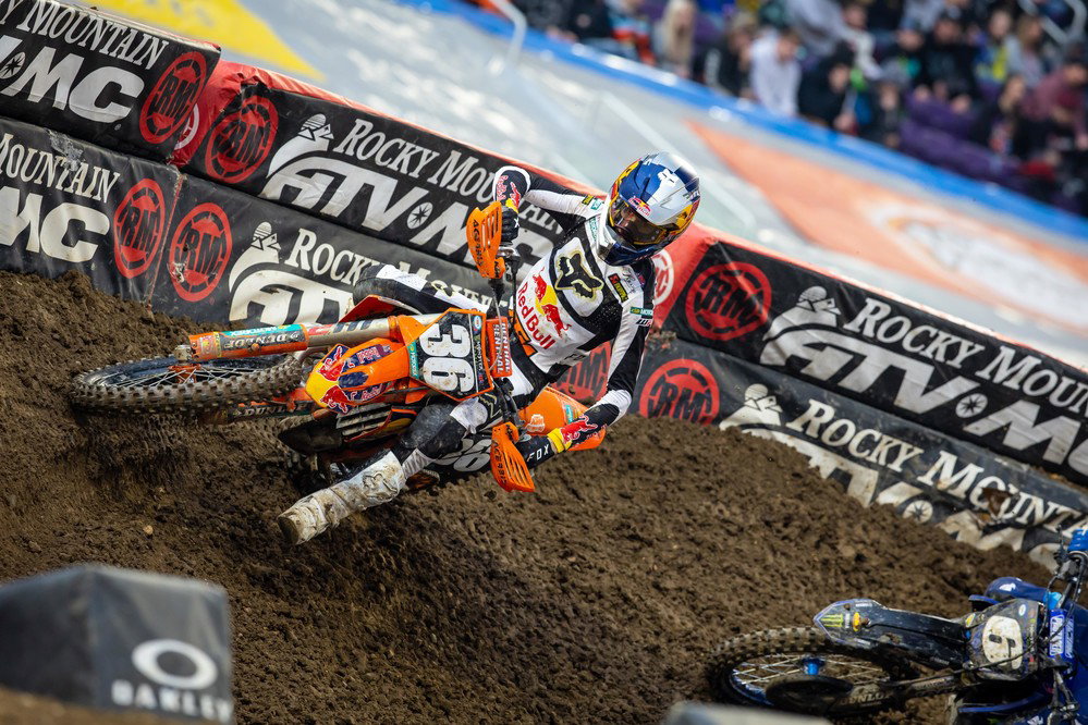 Max Vohland, 2022 Minneapolis Supercross. - KTM Media/Align Media.